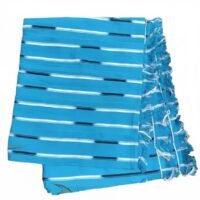 Pagne Wax "Roue de l'Énergie" - Bleu Cobalt