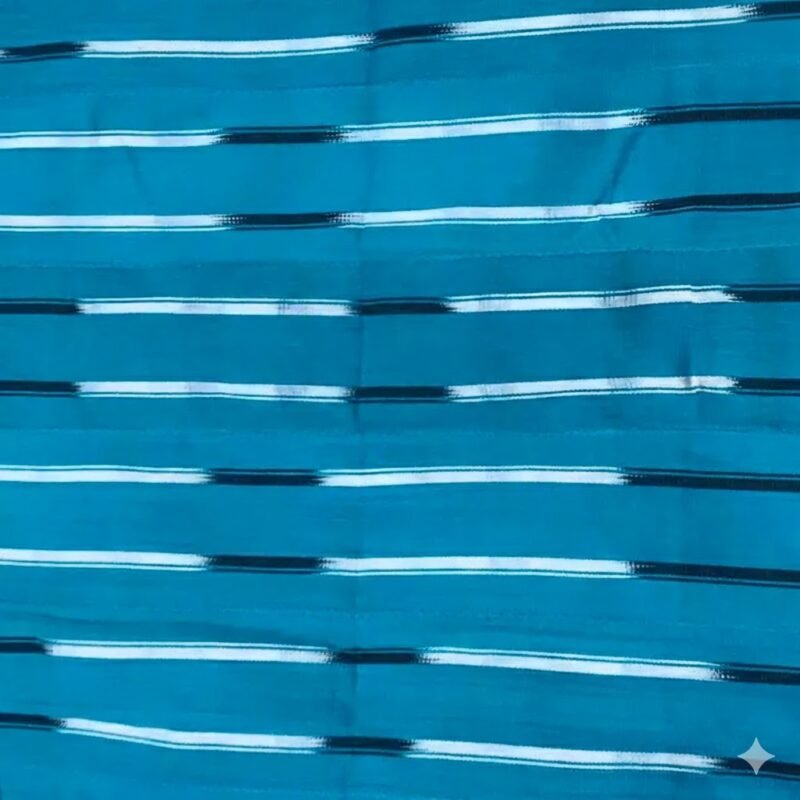 Pagne Wax "Roue de l'Énergie" - Bleu Cobalt