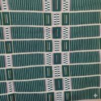 Kente SENOUFO brodé vert